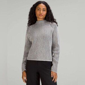 Lululemon Cotton-Cashmere Blend Mock-Neck Sweater